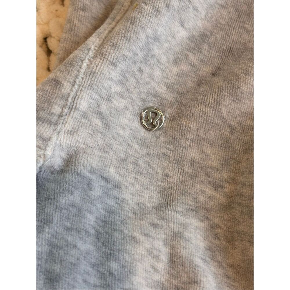 NWOT Lululemon Side Split Fleece Wide Leg Lounge Pant Heather Alo aesthetic Gray - Picture 4 of 7
